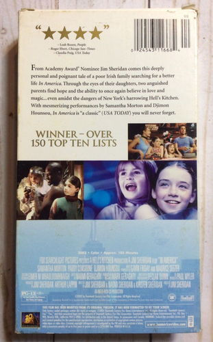 In America (2003) VHS Video Tape - Imagen 3 de 3