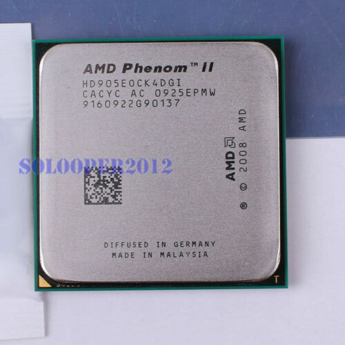 AMD Athlon II X4 600E 605E 610E AMD Phenom II X4 905E CPU Processor Socket AM3 - Picture 5 of 5