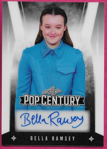 2025 Leaf Metal Pop Century BELLA RAMSEY #BA-BR1 White Prismatic Autograph 1/1 - Picture 1 of 2