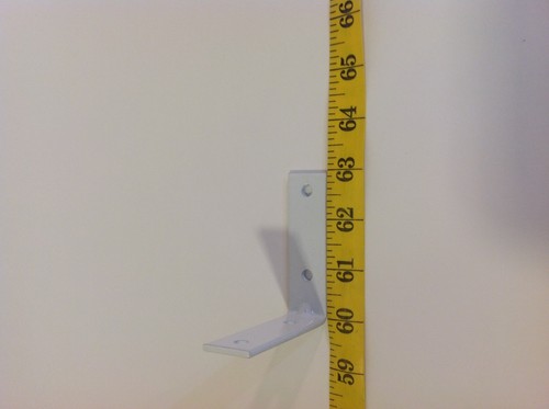 Staffa angolare 3 x 3 L ferro bianco supporto angolare giunto metallo installazione scaffale armadio - Foto 10 di 10
