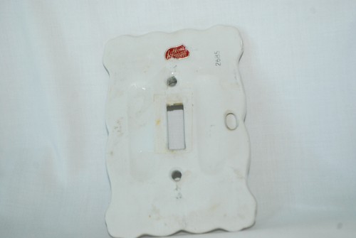 Ausgezeichnet Vintage Keramik Lichtschalter Abdeckung 1950 links Porzellan Gold 2685 - Bild 6 von 10
