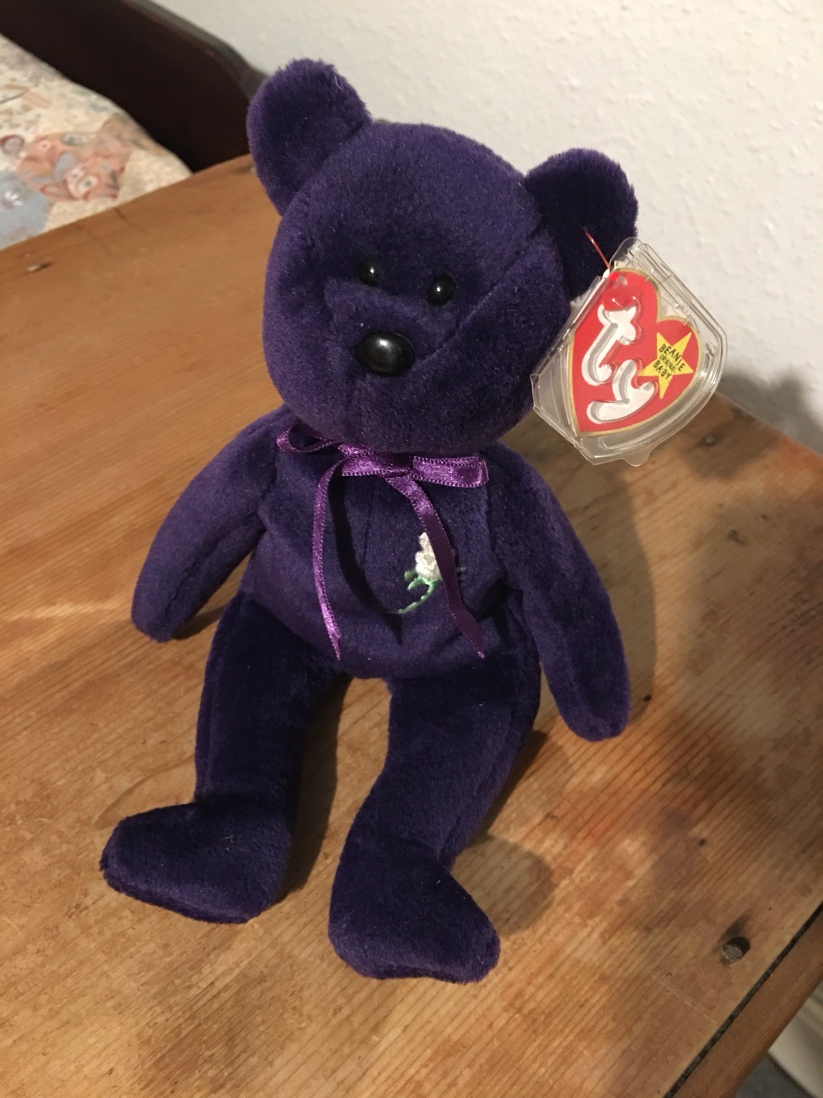RARE 1st edition Princess Diana TY Bear No Space RARE 1st edition Princess Diana TY Bear No Space