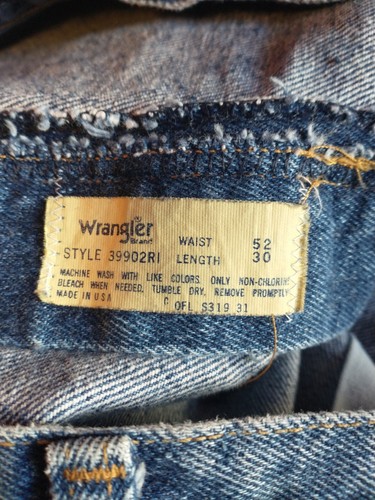 Jeans uomo Wrangler denim robusto 50x29 made in USA - Foto 5 di 5