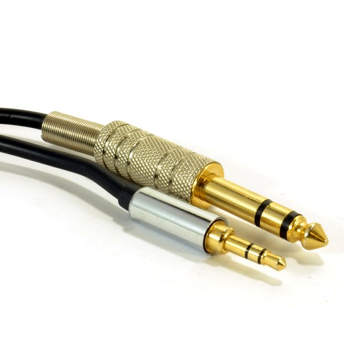 2m PRO OFC 3.5mm Stereo Jack Plug to 6.35mm 1/4 inch Stereo Jack Plug Cable [007 - Afbeelding 2 van 5