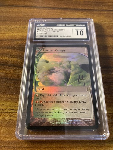 MTG✨HORIZON CANOPY FOIL✨Future Sight CGC 10 GEM MINT RARE Land 2007 LOW POP ! - Picture 5 of 9