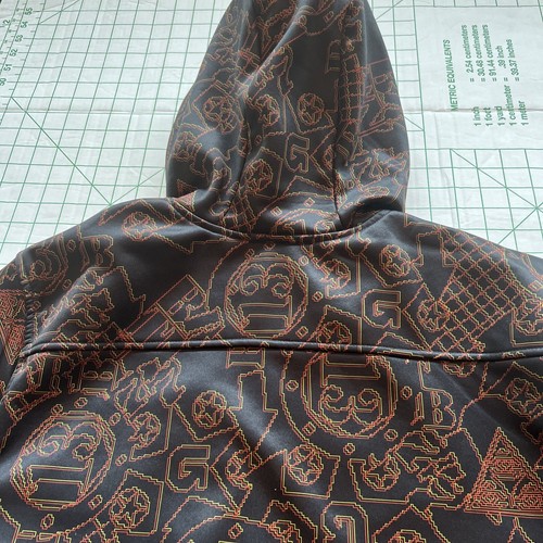 Burton 13 Graphic Embroidered Sz L Fleece Lined Hooded Jacket iPod Controls Incl - Picture 5 of 22