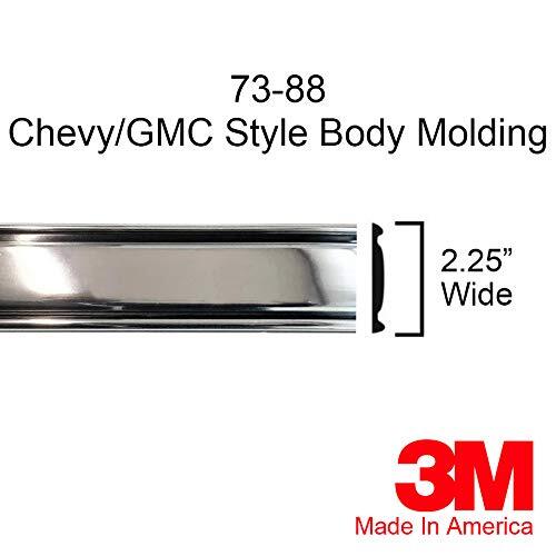 Moulure garniture de carrosserie latérale chromée Chevrolet GMC 1973-1987 C10 (quart rouleau - 80") - Photo 5/5