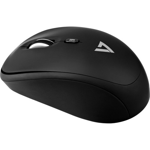 V7 4-Button Wireless Optical Mouse with Adjustable DPI - Black - Picture 5 of 5