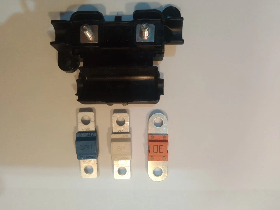 3×30 AMP MIDI FUSE YELLOW + MIDI / STRIP LINK FUSE HOLDER CAR AUTO 30A - Imagen 3 de 3