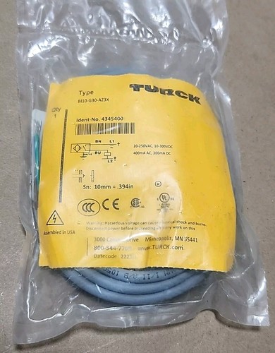 *NEW SEALED* Turck BI10-G30-AZ3X Inductive Sensor 20-250Vac 10-300Vdc + Warranty - Picture 2 of 4
