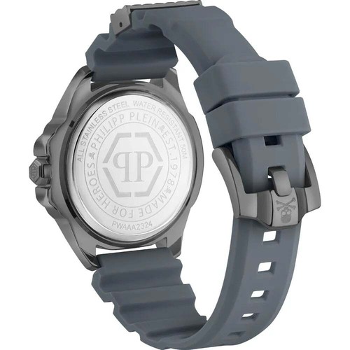 Herrenuhr PHILIPP PLEIN THE SKULL PWAAA2324 Silikon Grau - Bild 2 von 4