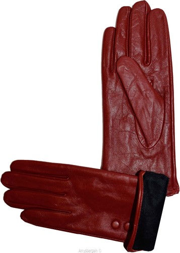Woman's Leather winter Gloves Leather gloves. Size S, M, L, XL. Dress Gloves - Picture 50 of 65
