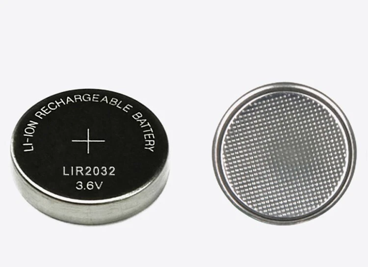 CITIZEN lot de 2 Piles LIR2032 Li-ion Rechargeable 3.6V Batterie Battery cell Accu