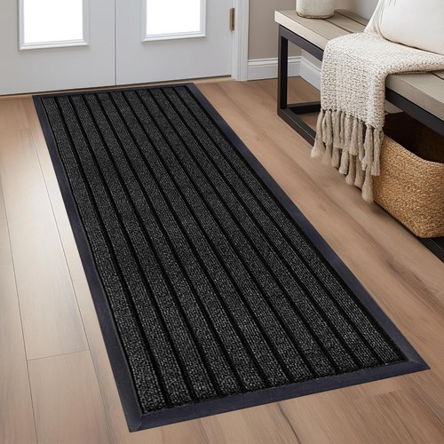 Non Slip Heavy Duty Rubber Barrier Mat Hall Hallway Kitchen Runner Rug Door Mats - Picture 3 of 55