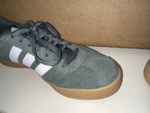 Adidas VL Court 3.0 Mens Shoes Size 11.5 Ivy Green White Skateboarding Sneakers - Picture 10 of 18