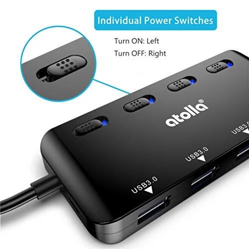 USB SD Card Reader, USB Hub with Sd/Micro SD Card Reader, USB Splitter with 3 U