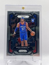 💎2023-24 Panini Prizm Basketball #294 Ricky Council IV RC - 76ers💎
