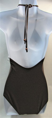 Traje de baño Old Navy de una pieza para mujer talla pequeña marrón metálico nuevo - Imagen 4 de 6
