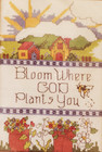 Candamar God Plants You 5105 cross stitch kit, faith, religion, flowers, bee,sun