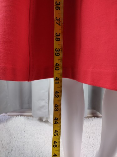 Abito midi Talbots donna tubino corallo senza maniche girocollo zip posteriore taglia 8 - Foto 6 di 12