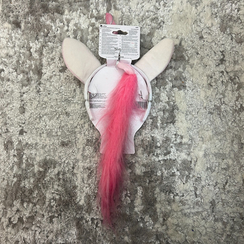 Kit Unicorno Orecchie Coda Corno Accessorio Abito Fantasia Rosa Smiffys Nuovo - Foto 7 di 10