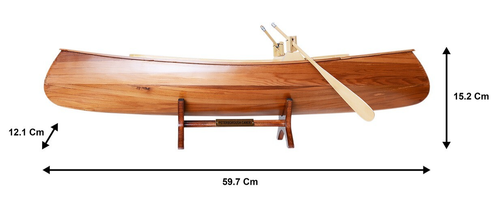 Kanadisches Peterborough Kanu Holzmodell 24 Zoll komplett montiert gebaut Boot Neu - Bild 10 von 10