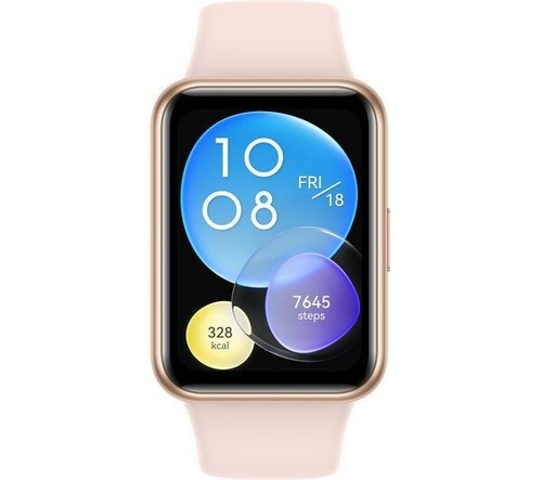 Funda Huawei Watch Fit 2 34 mm tono dorado con correa de silicona rosa Sakura - grado B - Imagen 2 de 14