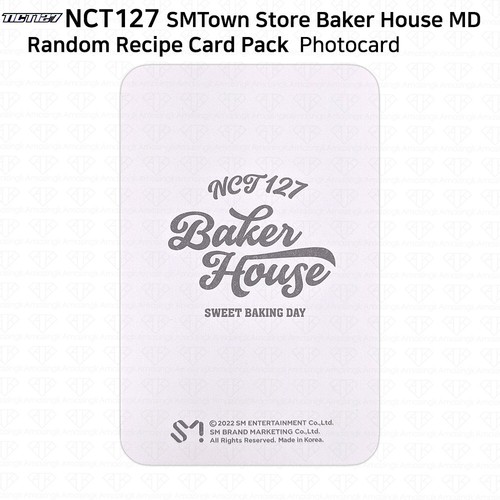 NCT127 SM Town Store Oficial MD Baker House Paquete de tarjetas de recetas aleatorias Photocard - Imagen 28 de 114