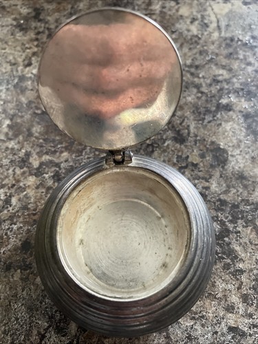 Cenicero de bolsillo chapado en plata vintage para móvil de viaje personal - Imagen 8 de 8