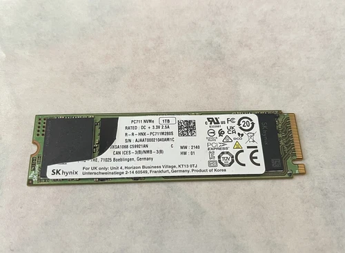 SK hynix PC711 1TB, M.2 2280 Internal SSD - WORKS GREAT 1TB Ssd