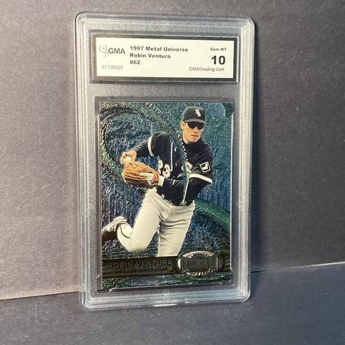 Robin Ventura White Sox #62 1997 Metal Universe Skybox Baseball GMA 10 BB122 - Picture 3 of 6