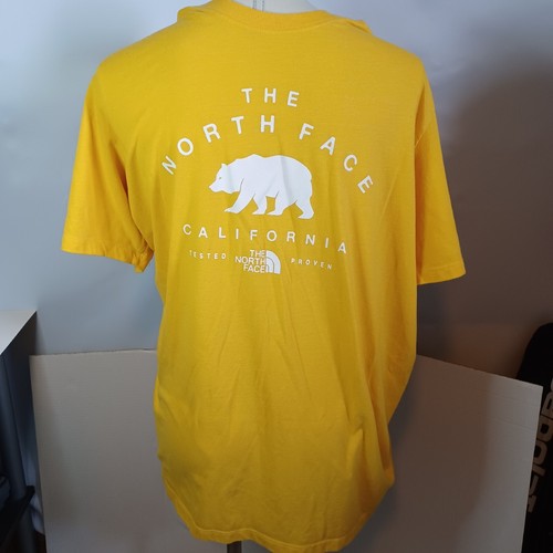 North Face California Yellow T-shirt Size XL - Picture 2 of 5