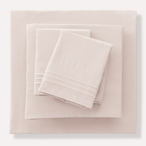 4 Piece Bed Sheet Set Hotel Luxury Ultra Soft Microfiber Deep Pocket Sheets Set - Picture 185 of 224