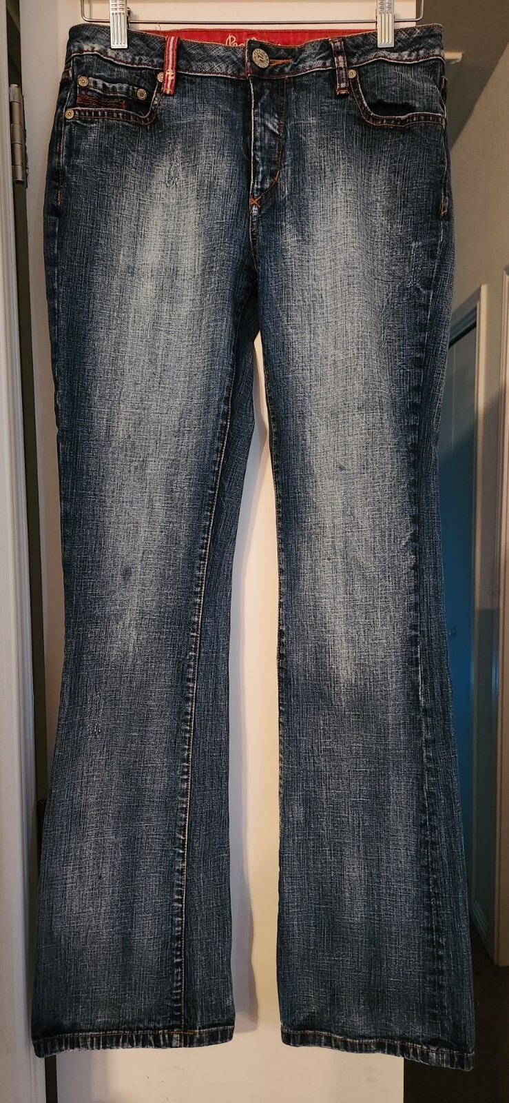 ziekenhuis Associëren Kers Pepe Jeans London UK Stonewashed Distressed Bootcut Bell Bottoms Women's  30X32.5 | eBay