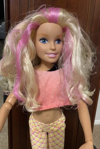Große Barbie Modepuppe 28 Zoll Mattel 2013 Kinder Spielzeug meine Größe Barbie - Bild 2 von 19