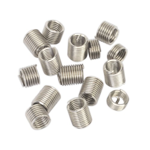 Sealey Thread Insert M8 x 1.25mm for TRM8 Threaded Inserts Repair Helicoil 15pk - Picture 2 of 2