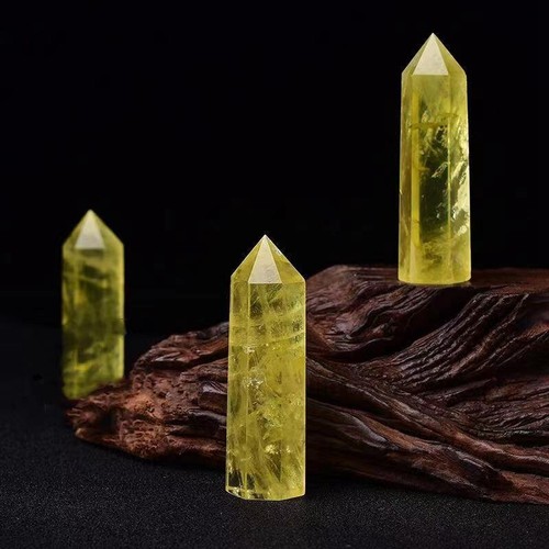 Raw Natural Citrine Quartz Crystal Point Wand Chakra Healing Stone Obelisk Tower - Picture 42 of 43