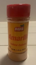 Badia Amarillo Yellow Coloring 1.75 oz Powder Gluten Free