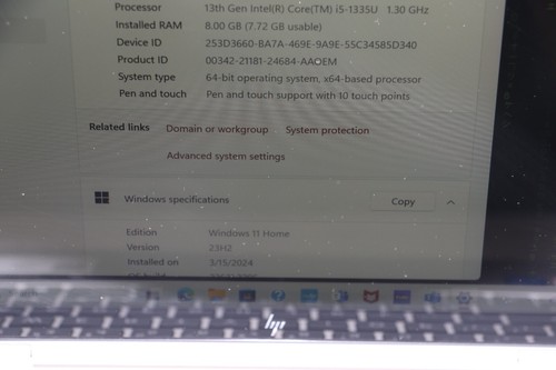 HP Envy x360 Laptop i5-1335U 1.3GHZ 8GB RAM 512GB SSD - Picture 6 of 17