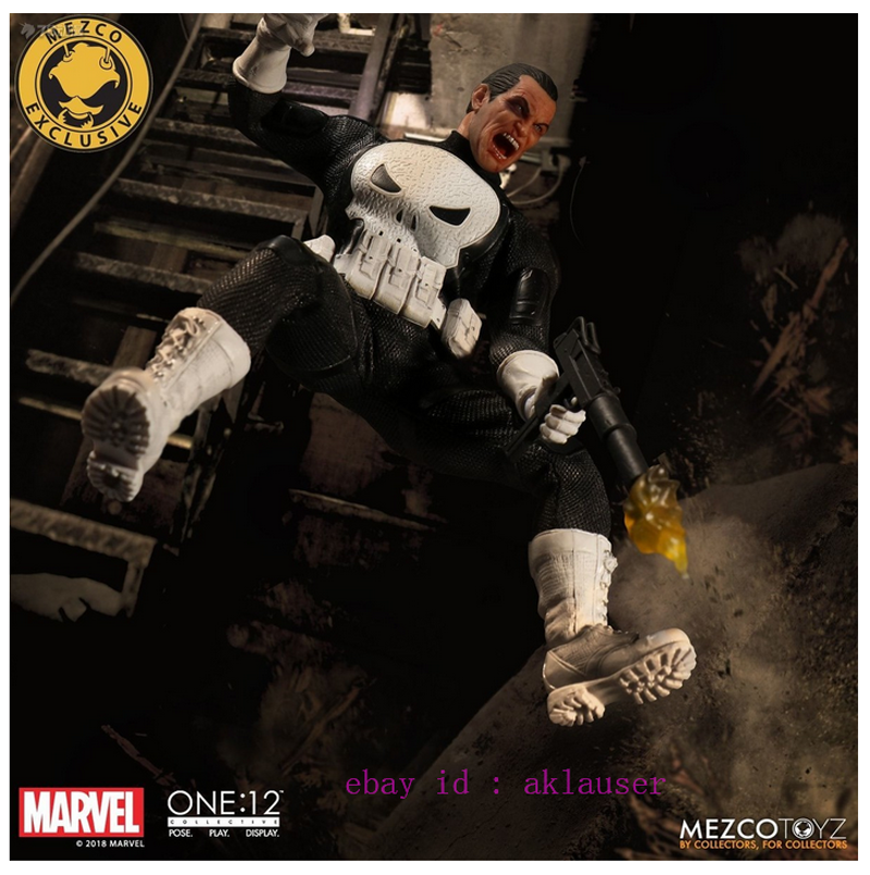 Mezco Toyz 1/12 Marvel The Punisher Action Figure Toy Model Mezco Toyz 1/12 Marvel The Punisher Action Figure Toy Model