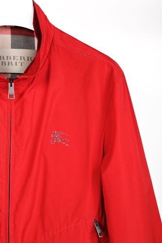 Burberry Brit Bradford Military Red Zip Front Packaway Blouson, Size L - Picture 6 of 13