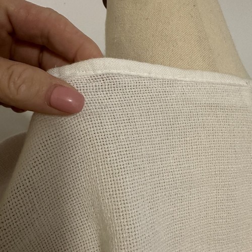 Saint Claire ( Imagine ) Dress Made IN ITALY WHITE LINEN Cotton Boho Woven OS - Picture 11 of 15