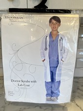 Doctor Scrubs With Lab Coat Child Costume -Small