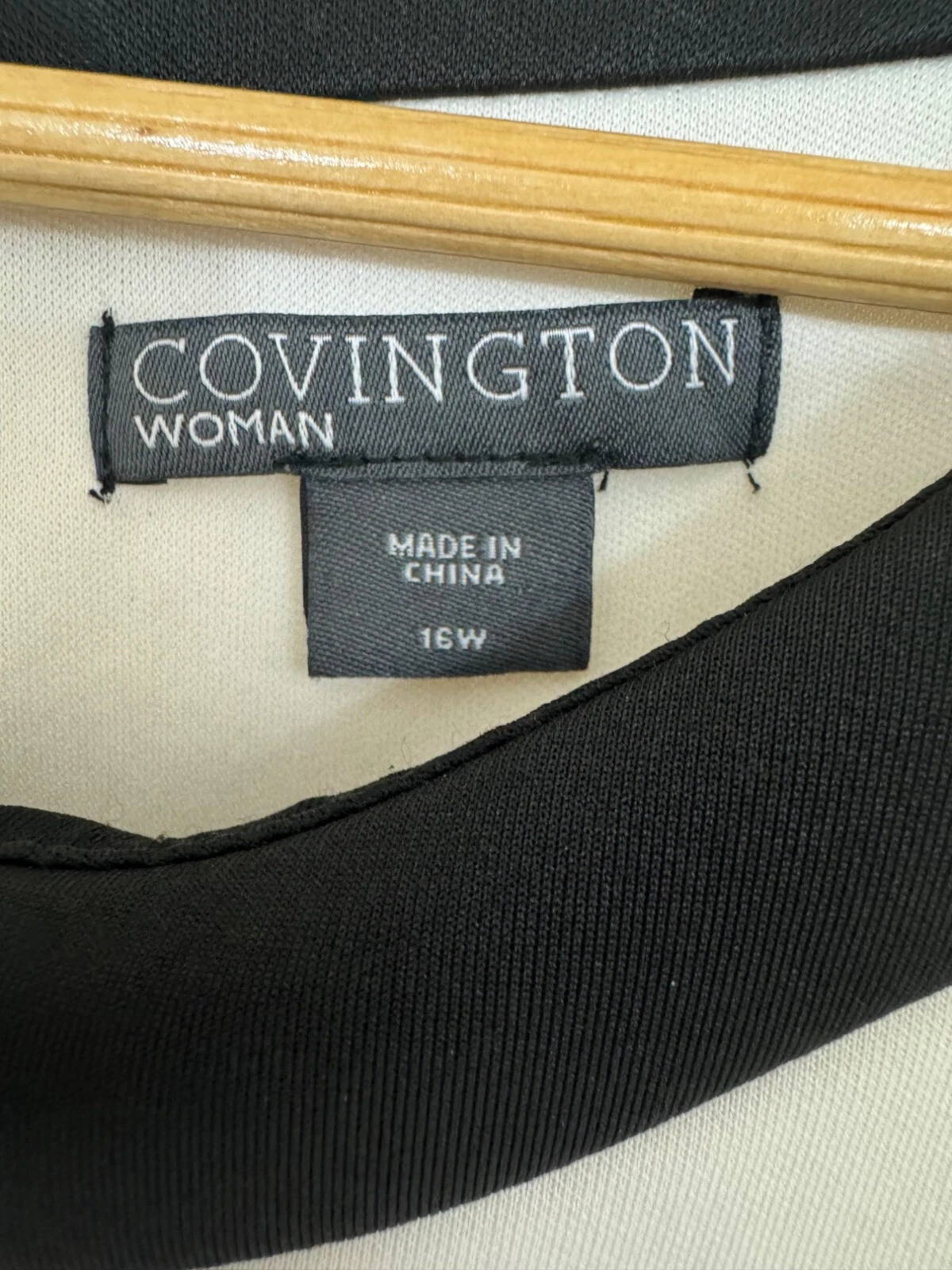 OFF WHITE Abito midi subacqueo Worthington nero colorblock stampa floreale taglia 16W 1X taglie forti