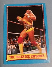Hulk Hogan 1987 Topps WWF Wrestling Stars #26 The Hulkster Explodes