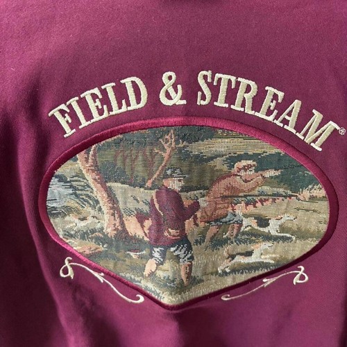 De Colección Field and Stream Cuello Redondo Bordado XL DS Nuevo - Imagen 2 de 5