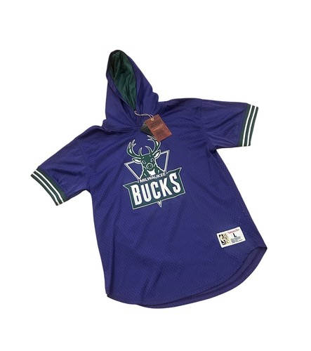 Mitchell & Ness Milwaukee Bucks Hardwood Classics Unbeaten Hoodie T-Shirt Yth L - Bild 3 von 9