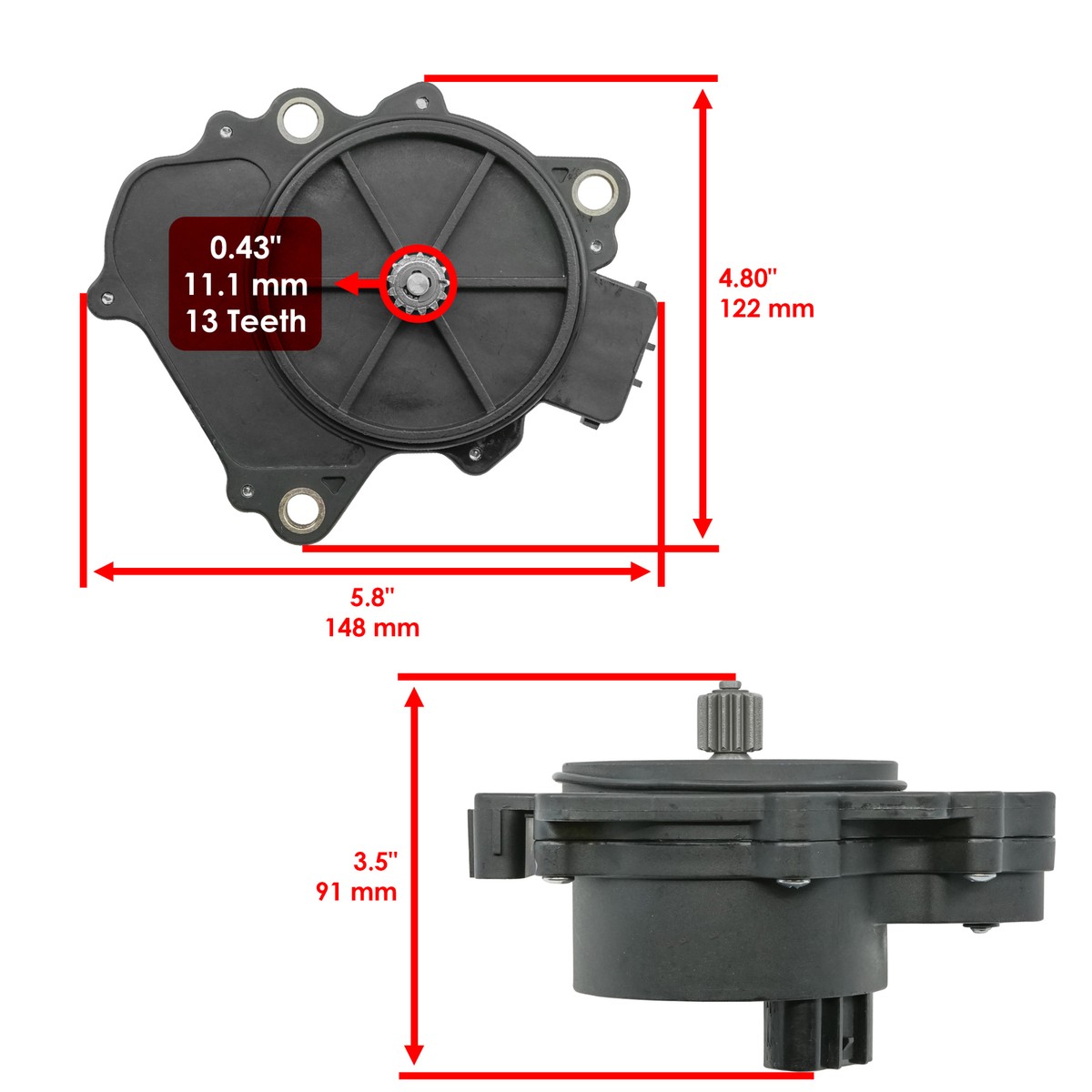Front Differential Servo Motor Lock for Yamaha Grizzly 660 YFM660