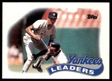 1989 Topps New York Yankees Baseball Cards #519