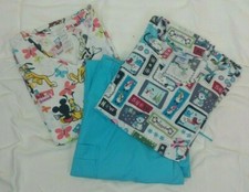 Lot 2 Womens 1-Scrubs/1-Disney Top 1 Pair Scrubs Pants XL/2X